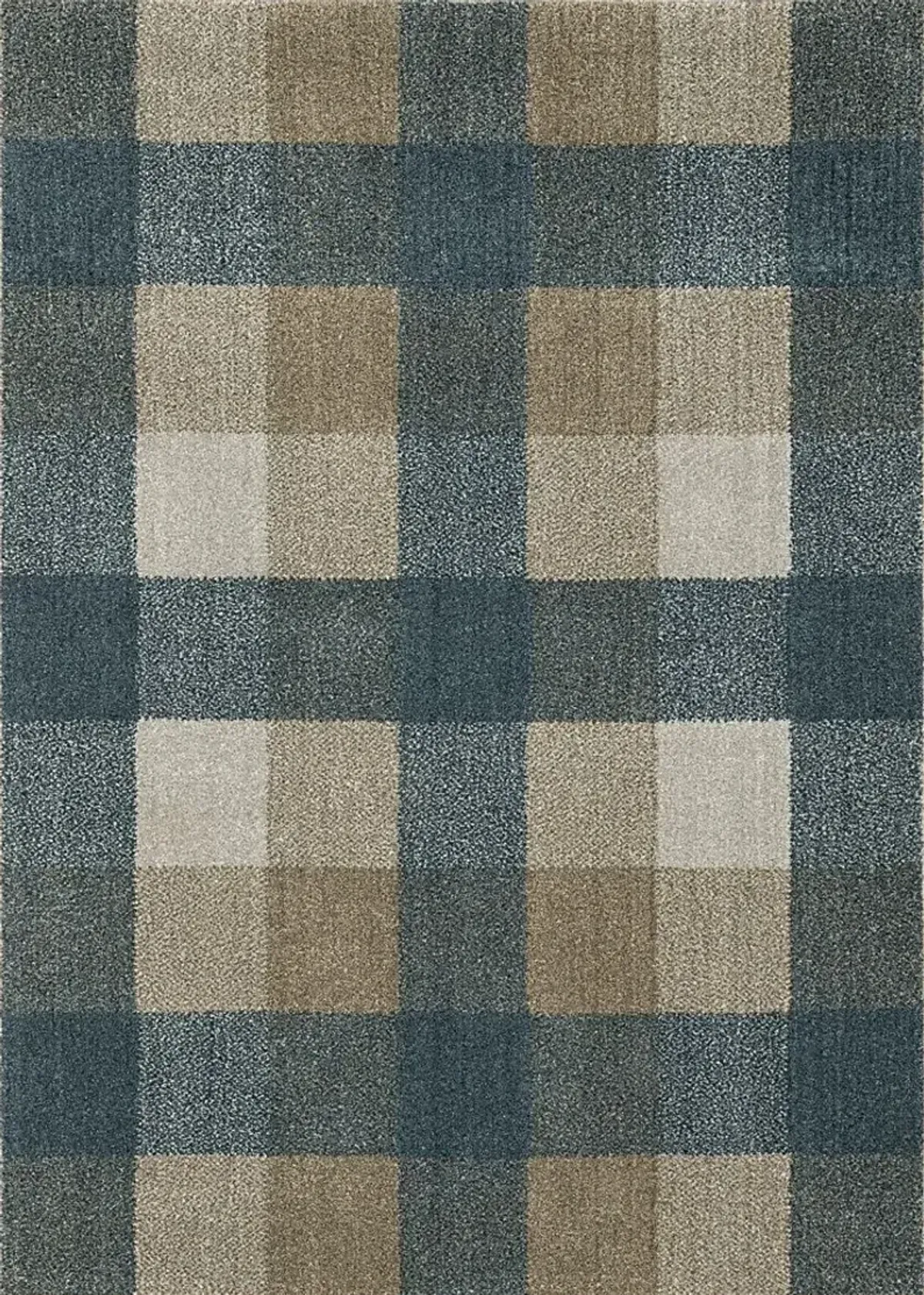 Kids Playful Plaid Gray 3'3 x 5' Rug