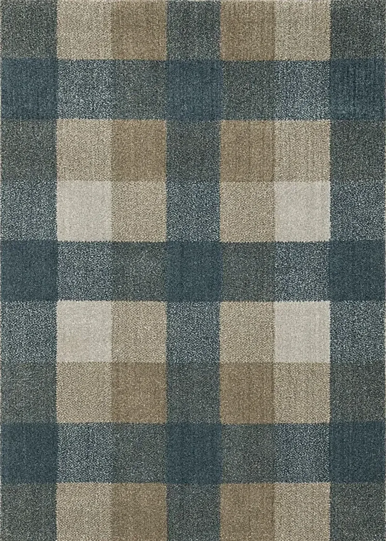 Kids Playful Plaid Gray 3'3 x 5' Rug