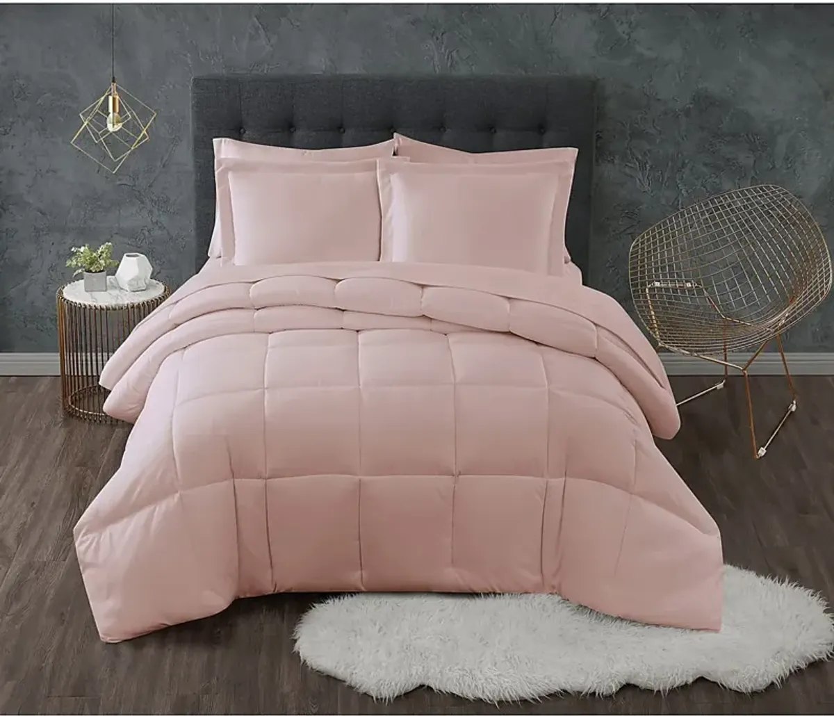 Kids Calming Colors Blush Twin XL Comforter Set