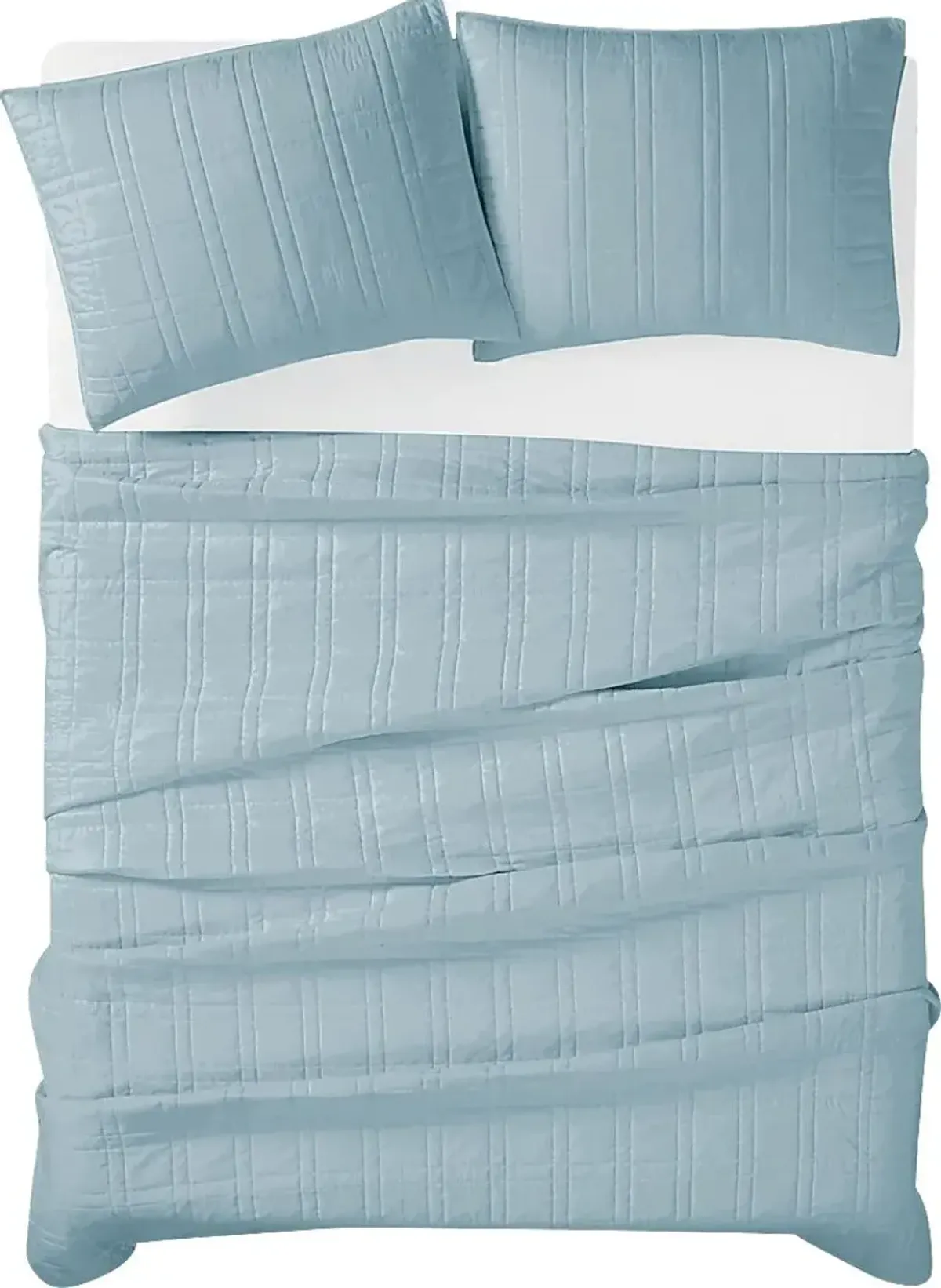 Kids Candy Colors Blue Twin Quilt Set
