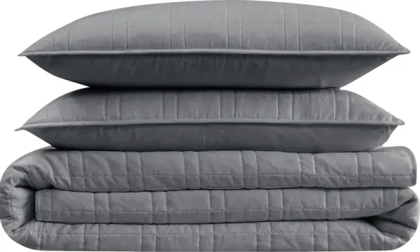 Kids Candy Colors Granite Twin Quilt Set