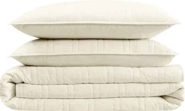 Kids Candy Colors Beige Twin Quilt Set