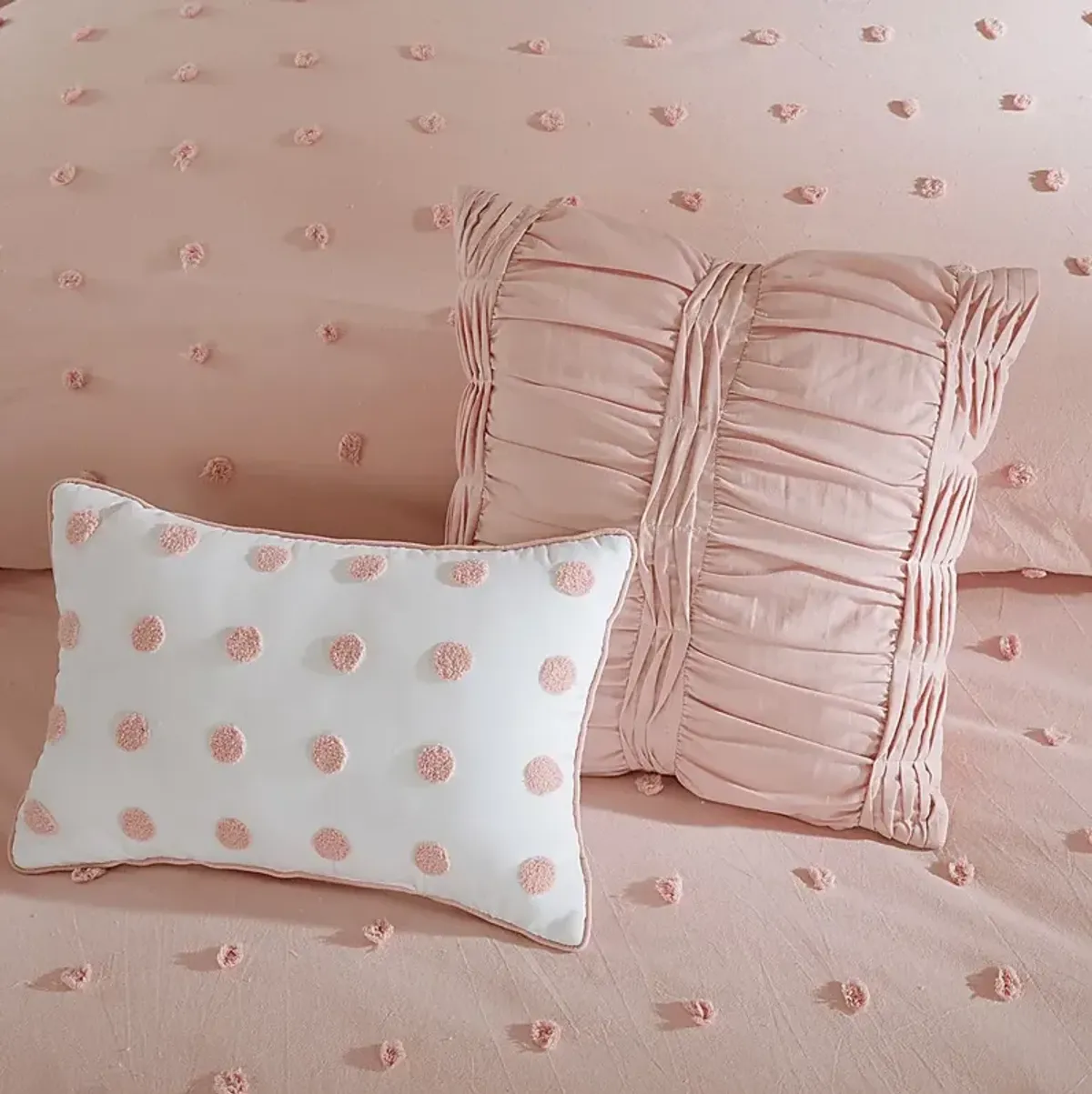 Kids Pastelle Pink 5 Pc Twin Comforter Set