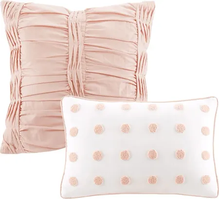 Kids Pastelle Pink 5 Pc Twin Comforter Set
