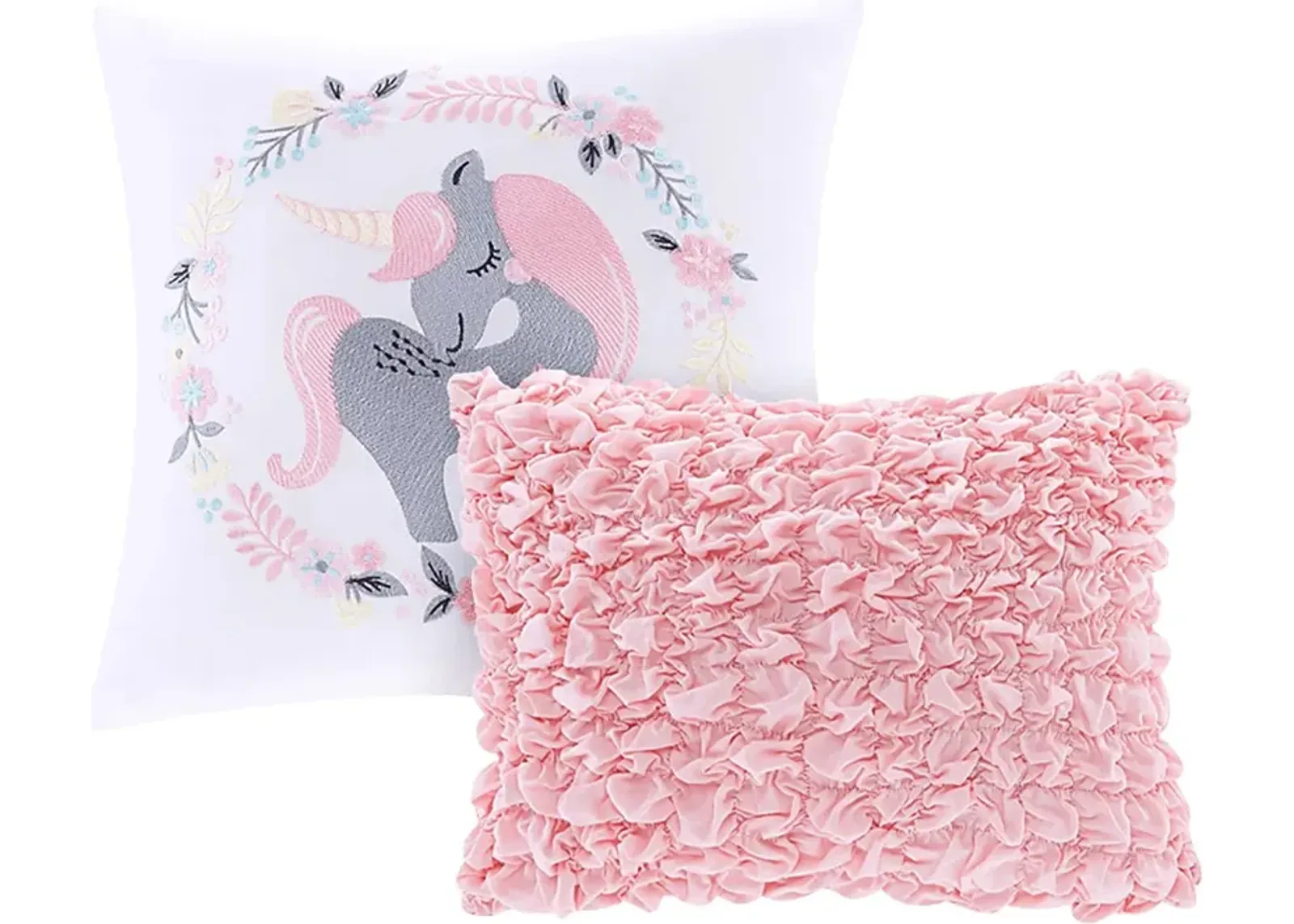 Kids Unicorn Clouds Pink 4 Pc Twin Comforter Set