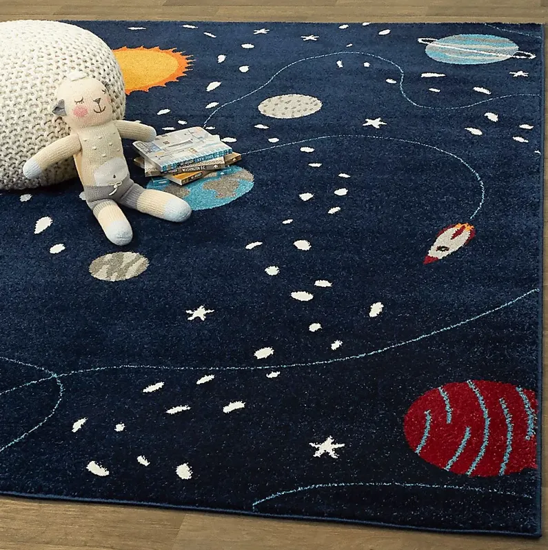 Kids Cosmo Cutie Navy 3'11 x 5'7 Rug