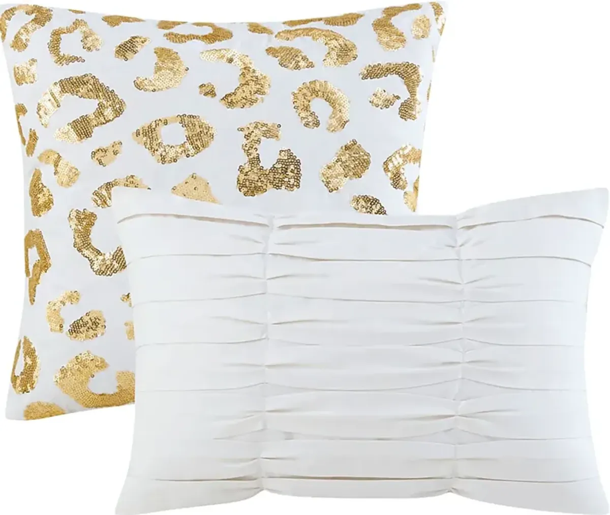 Kids Leopard Chic Ivory 4 Pc Twin XL Comforter Set