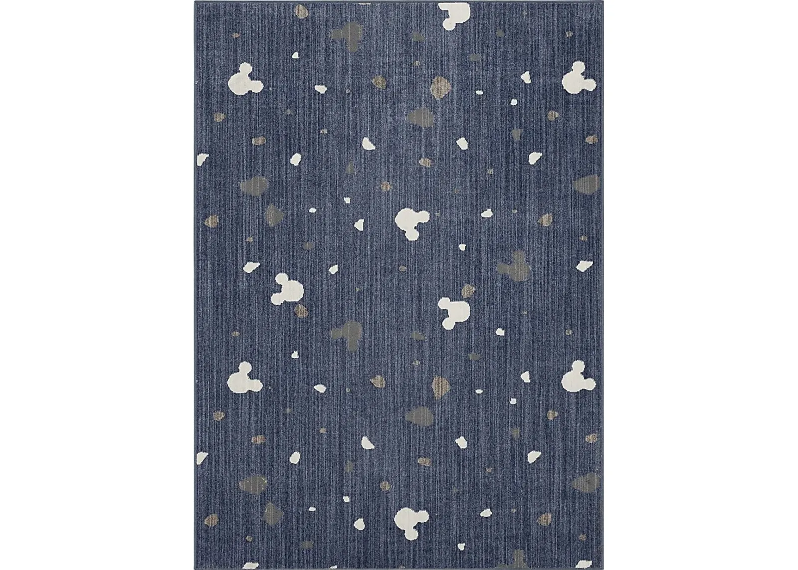 Kids Disney Mickey Mouse Terrazzo Blue 3' x 5' Rug