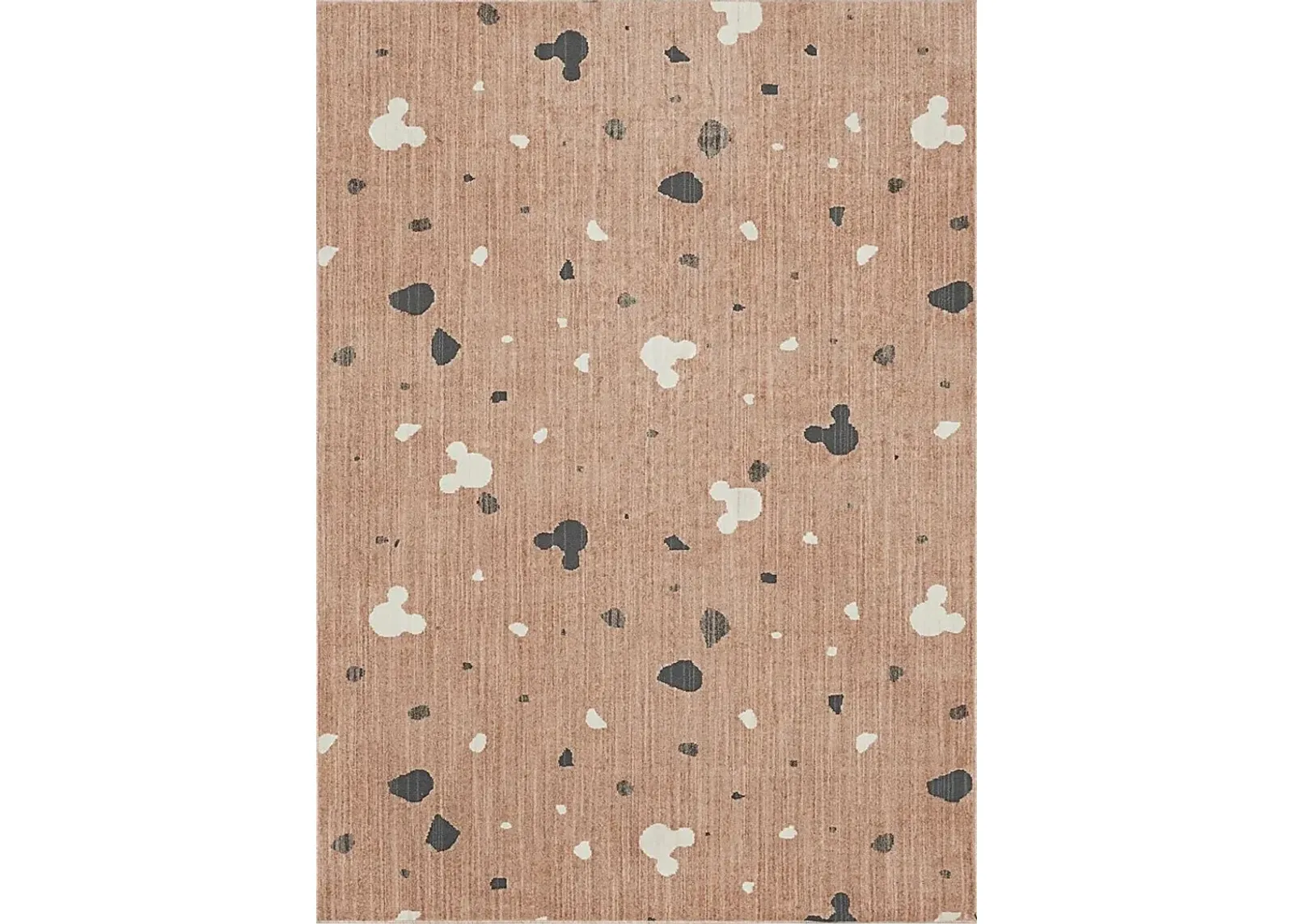 Kids Disney Mickey Mouse Terrazzo Blush 3' x 5' Rug