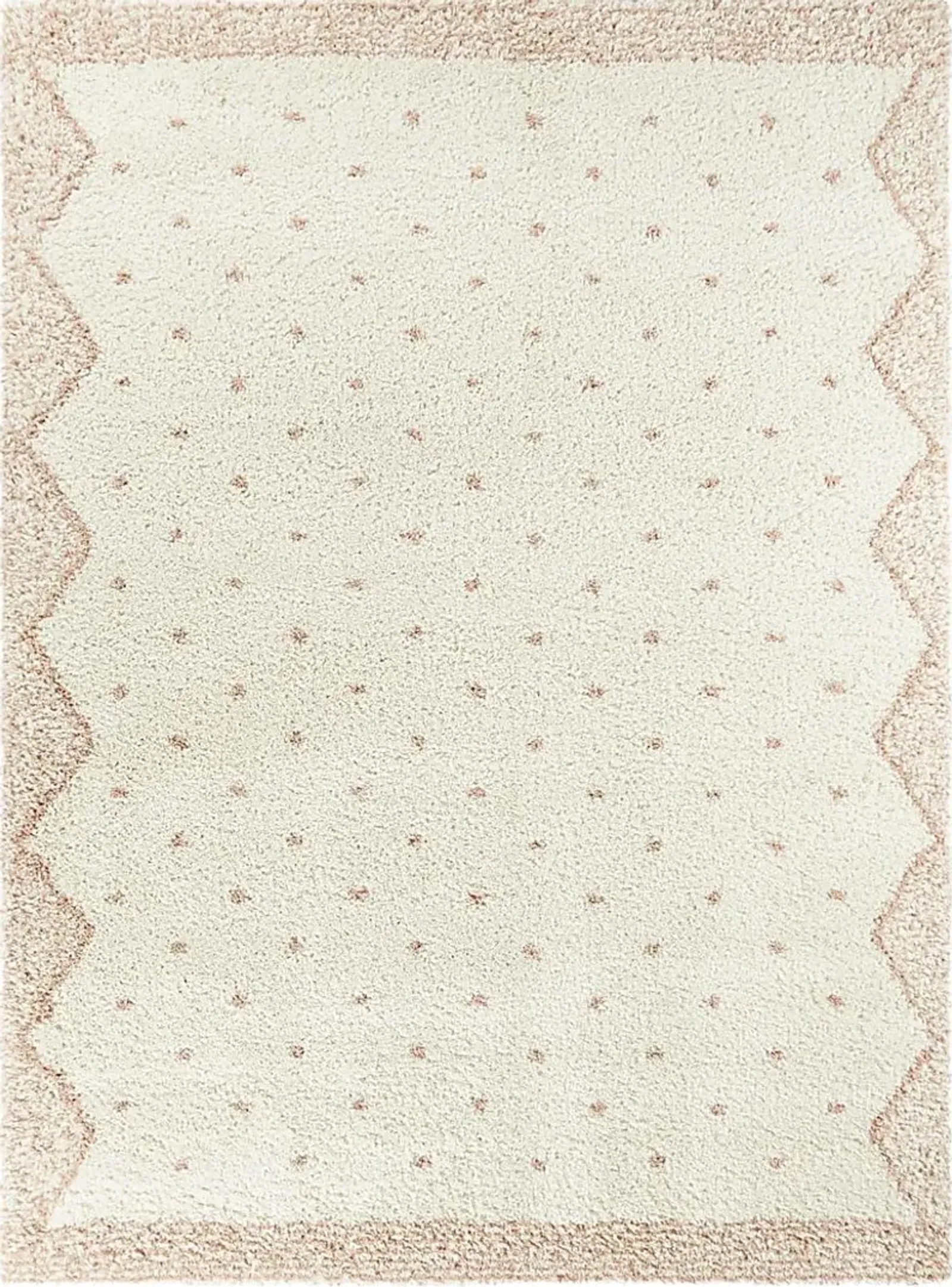 Kids Peach Dots Pink 2'7 x 7' Rug