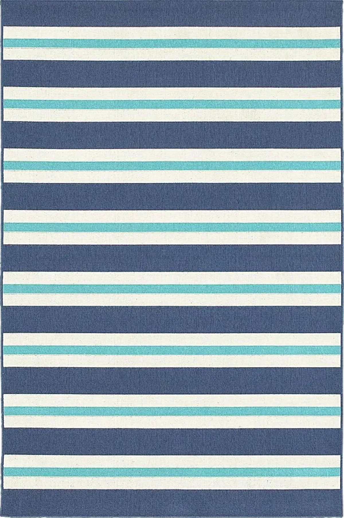 Kids Lagoon Stripe Blue 3'7 x 5'6 Rug