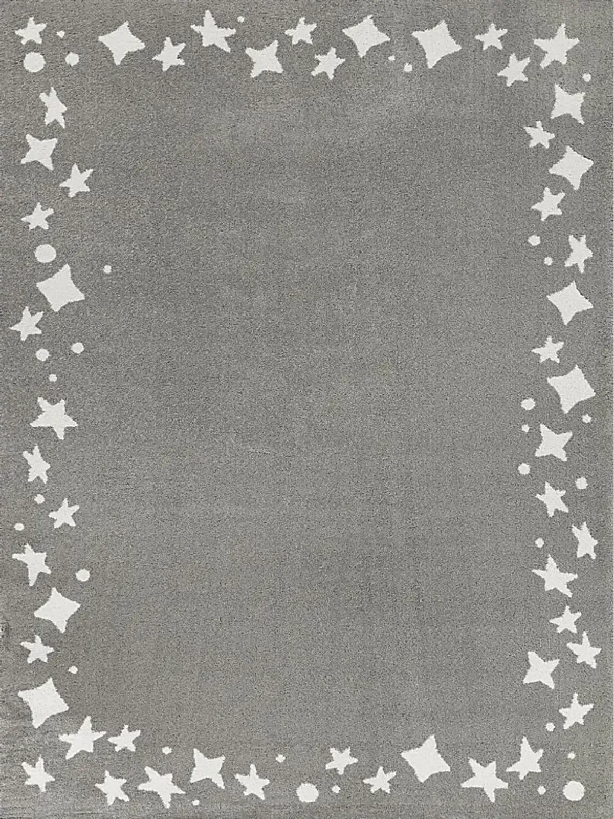 Kids Dazzle Stars Gray 3'11 x 5'7 Rug