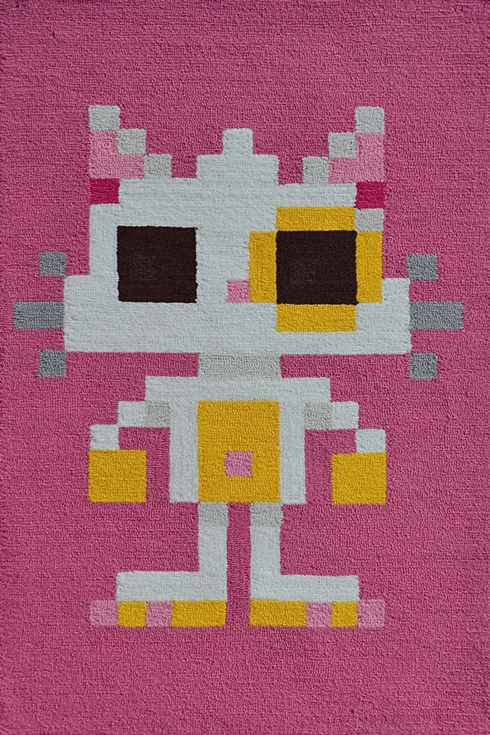 Kids Pixy Cat Pink 2'8 x 4'8 Rug