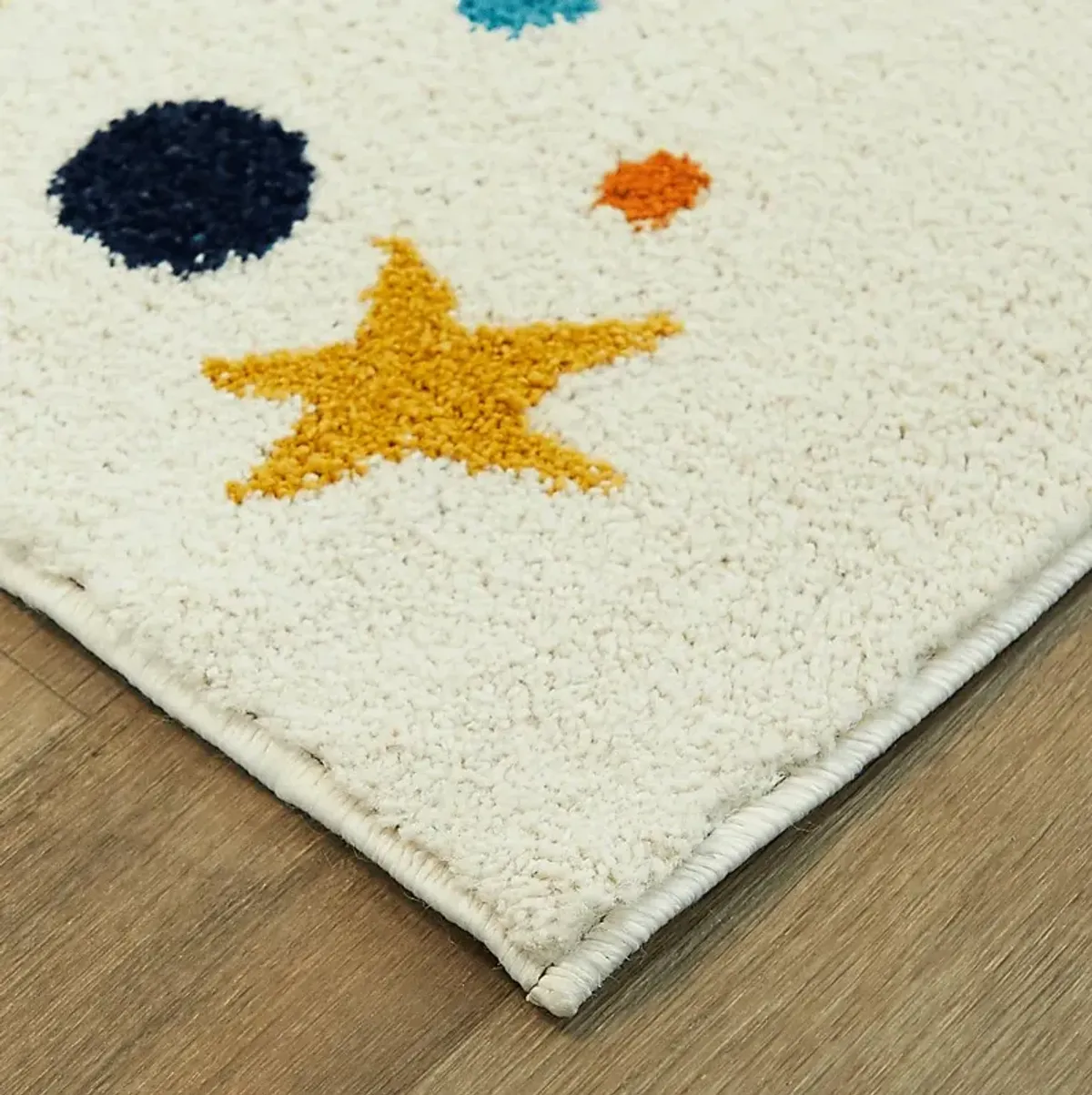 Kids Starry Bright Cream 3'11 x 5'7 Rug