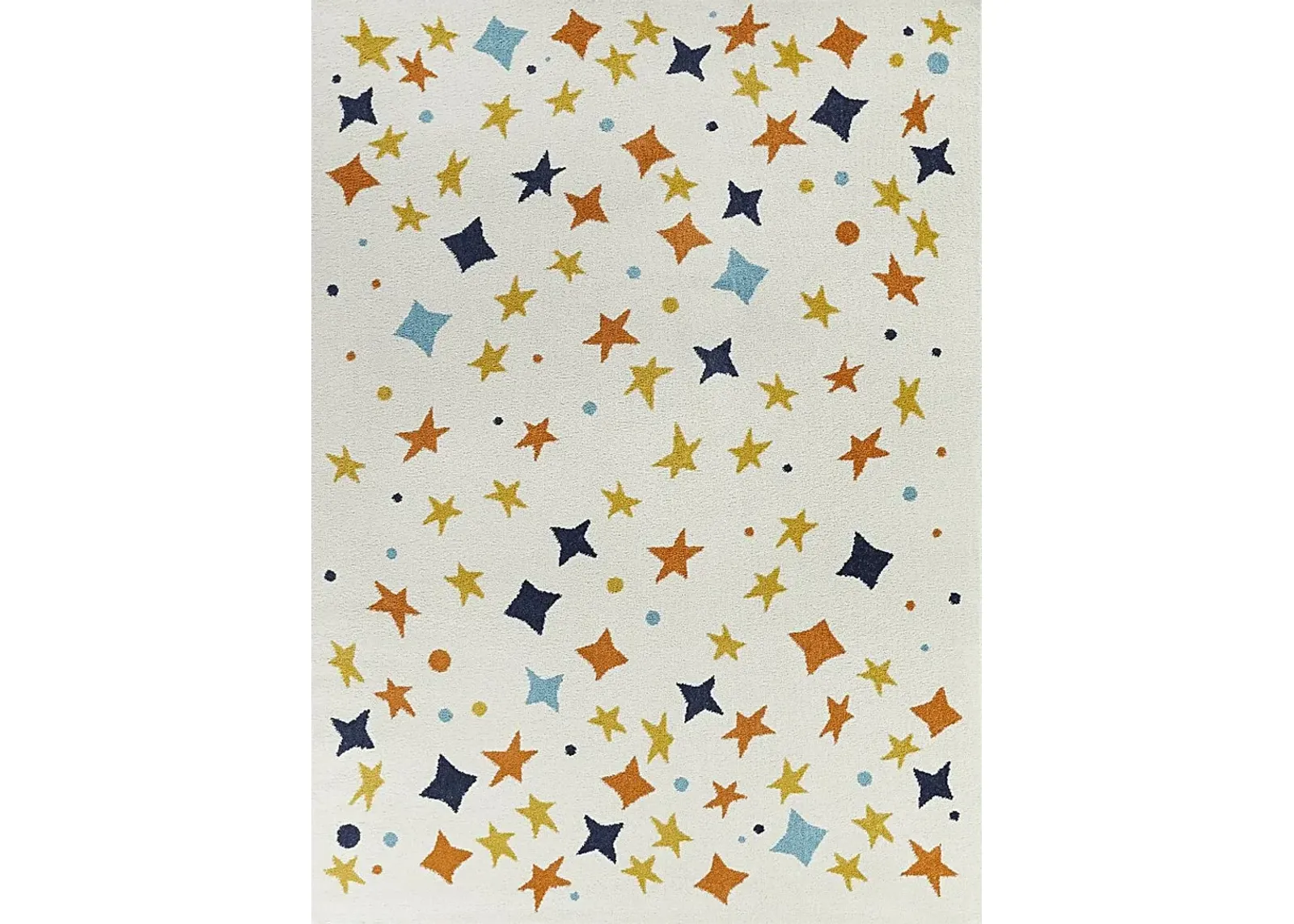 Kids Starry Bright Cream 3'11 x 5'7 Rug