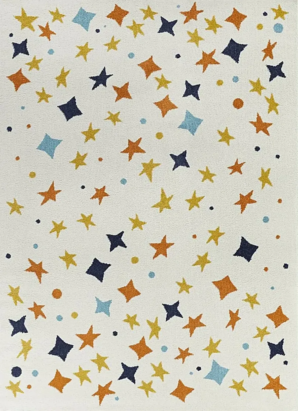 Kids Starry Bright Cream 3'11 x 5'7 Rug