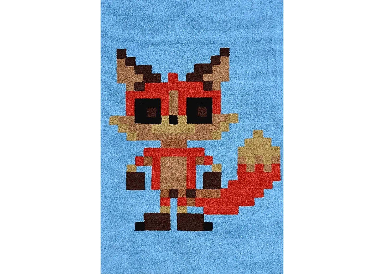 Kids Pixy Fox Blue 2'8 x 4'8 Rug