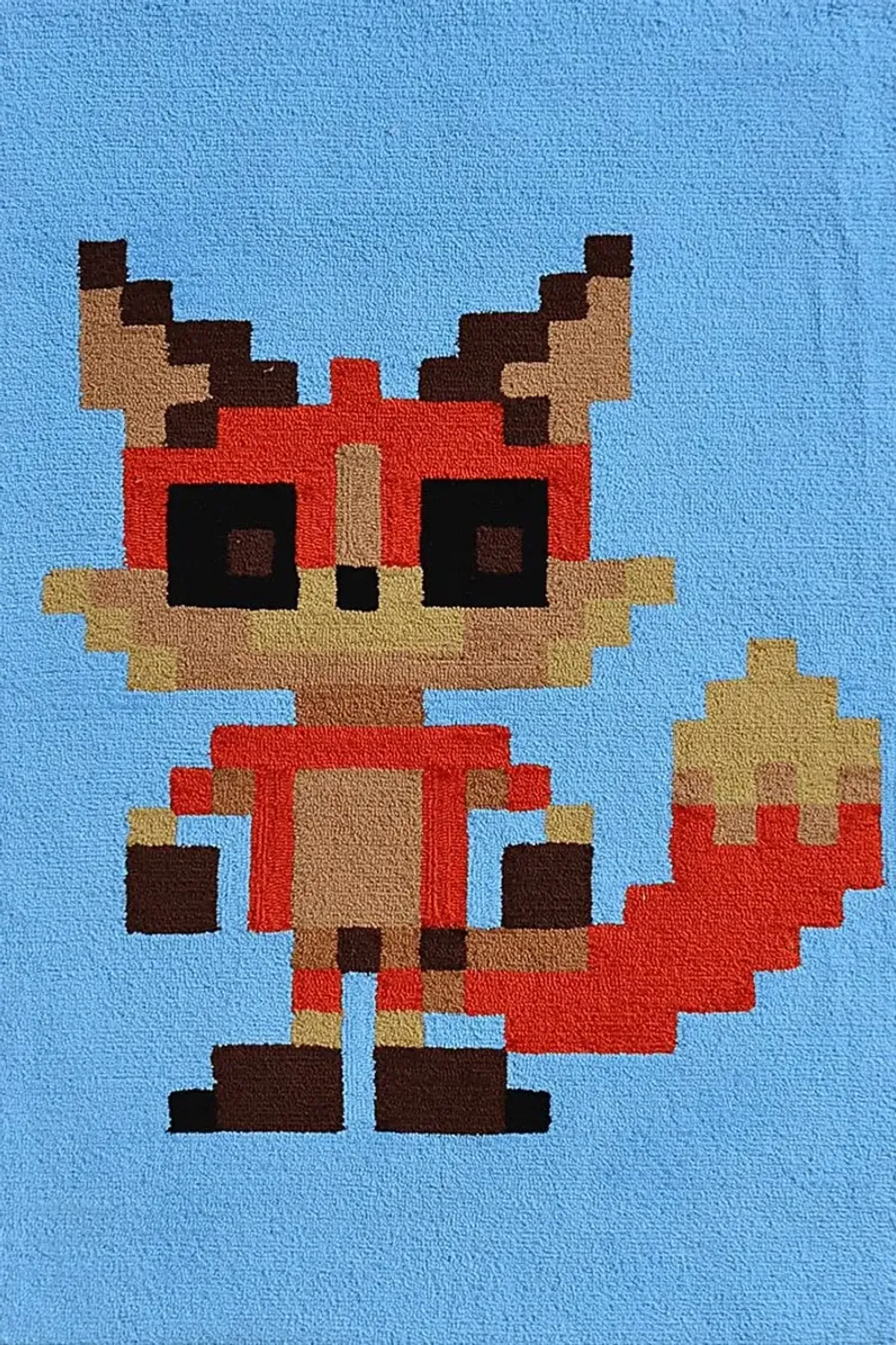 Kids Pixy Fox Blue 2'8 x 4'8 Rug