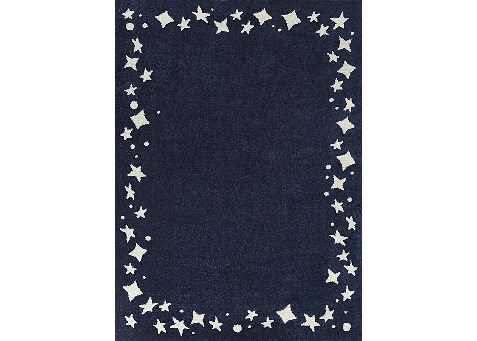 Kids Dazzle Stars Navy 3'11 x 5'7 Rug