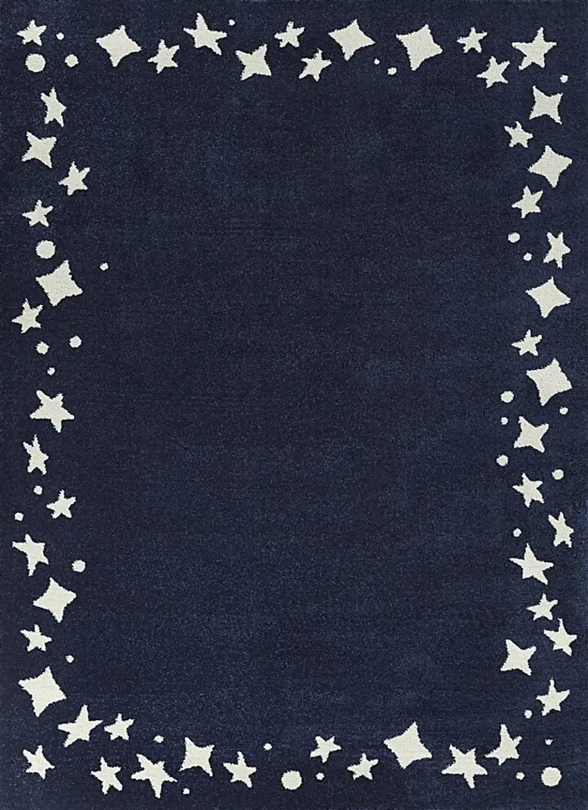 Kids Dazzle Stars Navy 3'11 x 5'7 Rug