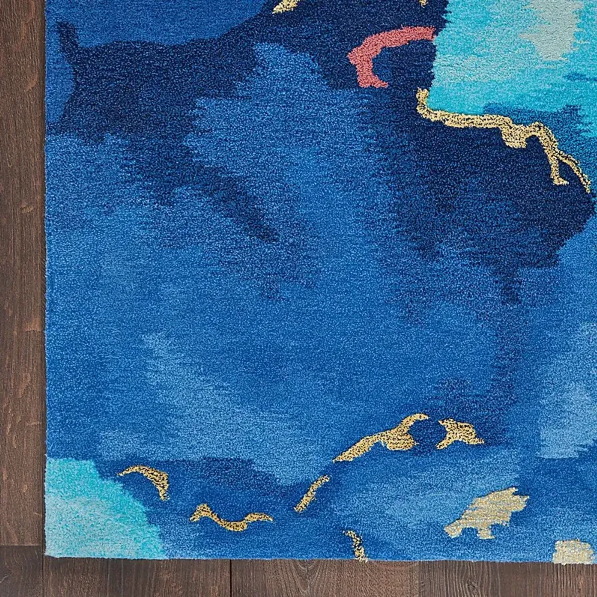 Kids Zebula Blue 4' x 6' Rug