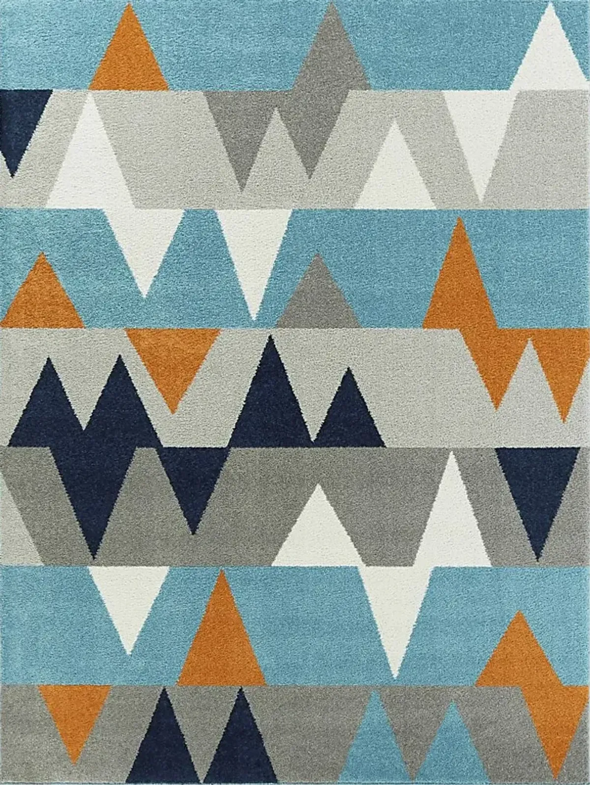 Kids Wild Angles Blue 3'11 x 5'7 Rug