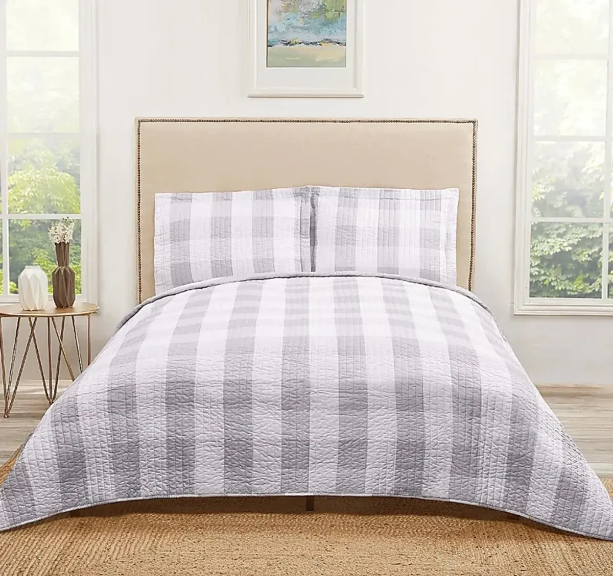 Kids Cottage Pearl Gray 2 Pc Twin Comforter Set