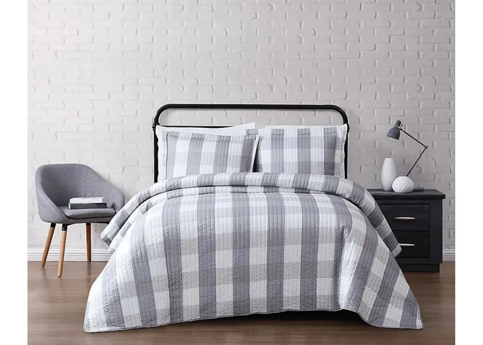 Kids Cottage Pearl Gray 2 Pc Twin Comforter Set