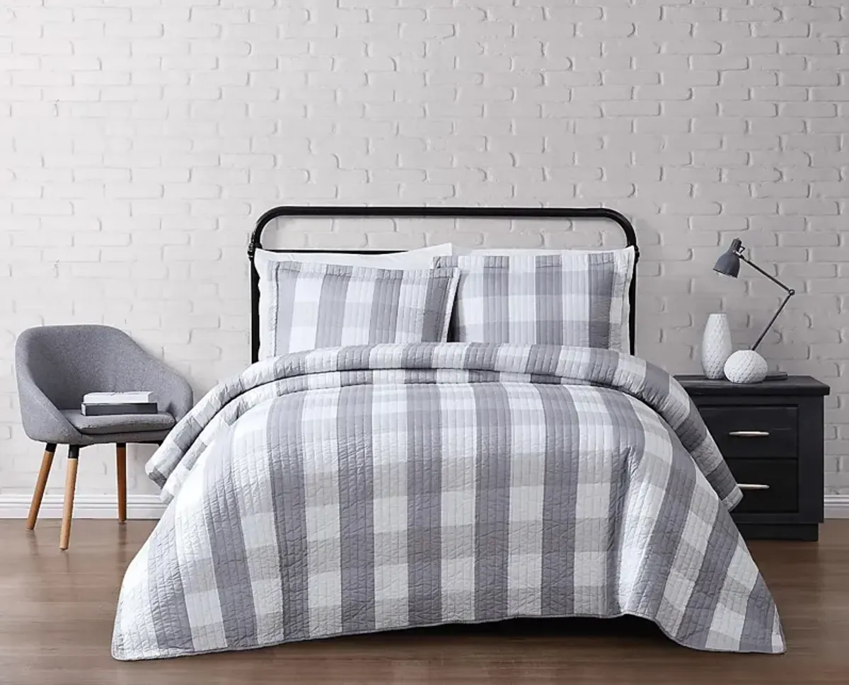 Kids Cottage Pearl Gray 2 Pc Twin Comforter Set