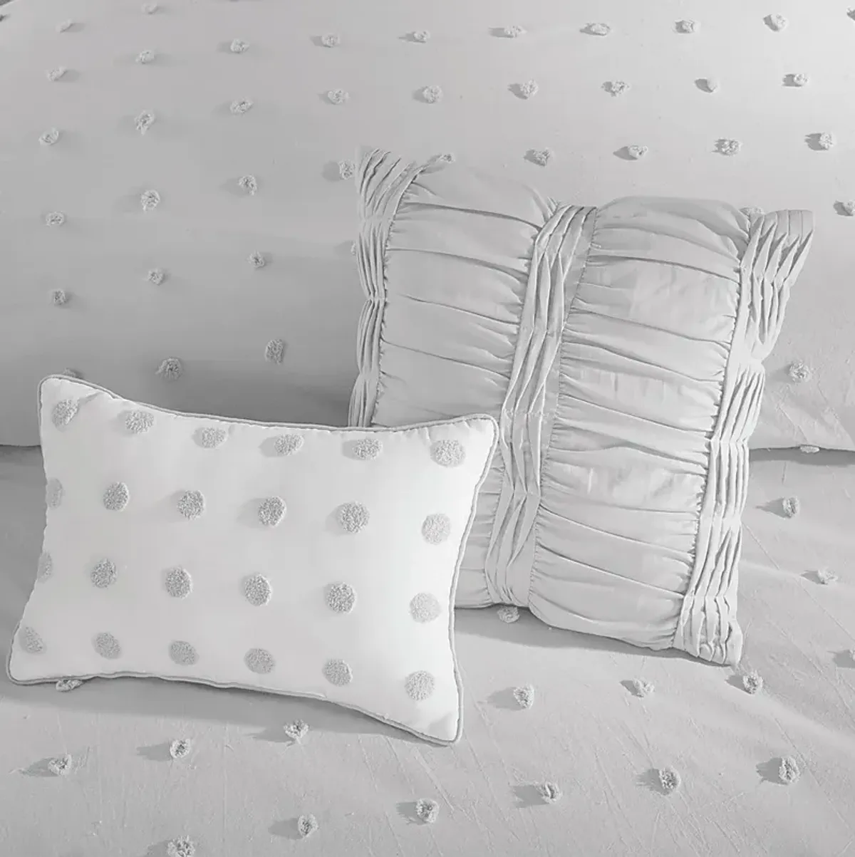 Kids Pastelle Gray 5 Pc Twin Comforter Set