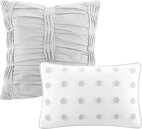 Kids Pastelle Gray Twin Comforter Set