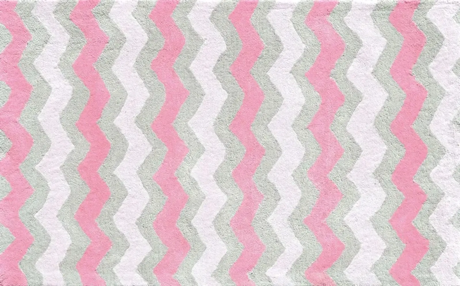 Kids Ziggy Waves Pink 2'8 x 4'8 Rug