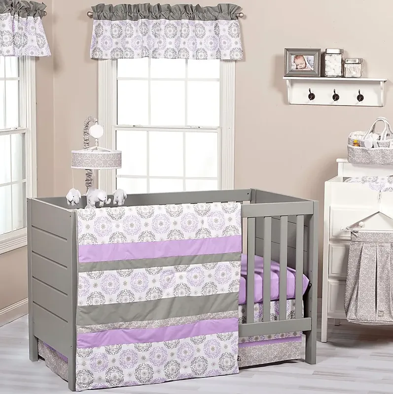Arlisa Lilac 3 Pc Baby Bedding Set
