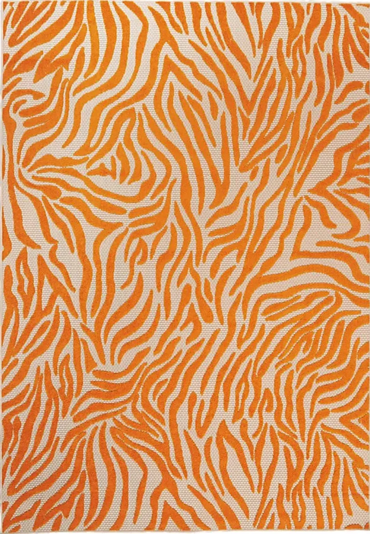 Kids Festive Coral Orange 4' x 6' Rug