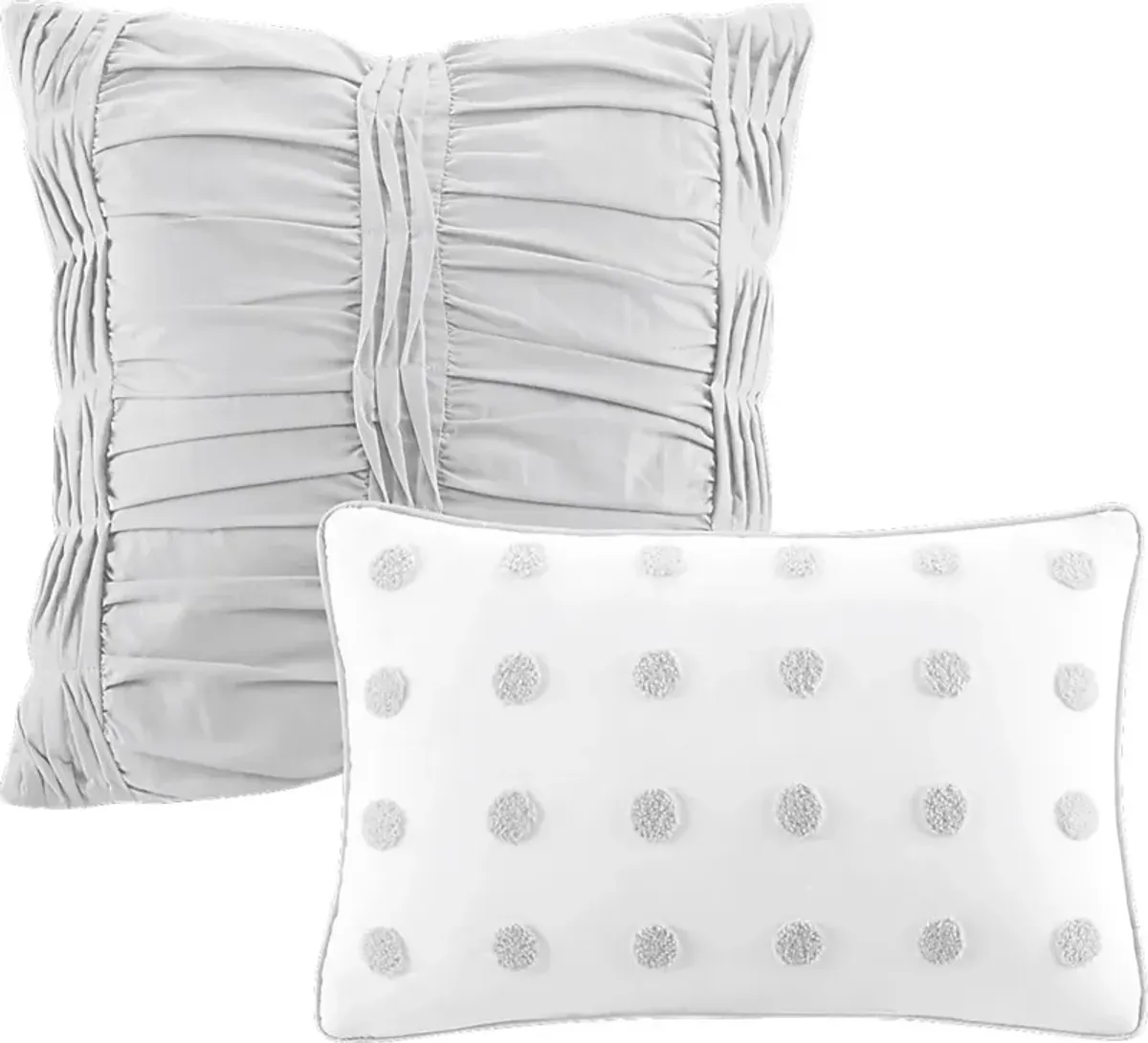 Kids Pastelle Gray 7 Pc Full/Queen Comforter Set