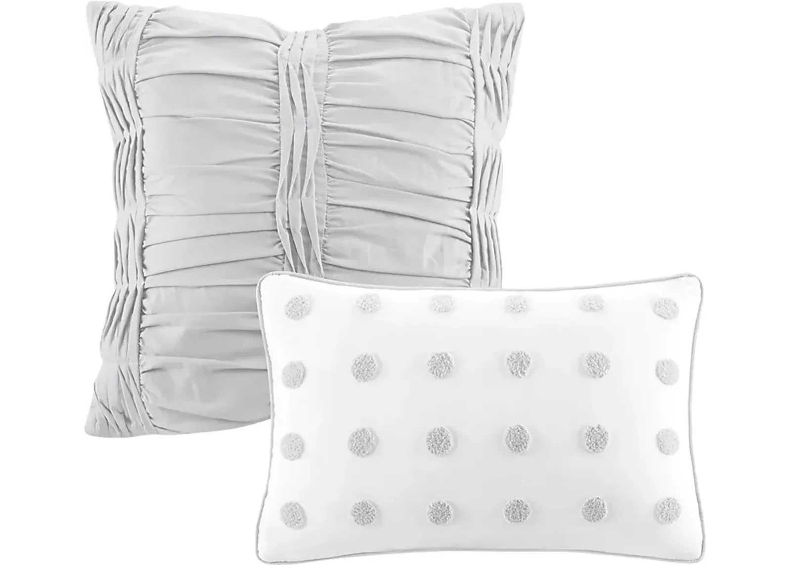 Kids Pastelle Gray 7 Pc Full/Queen Comforter Set