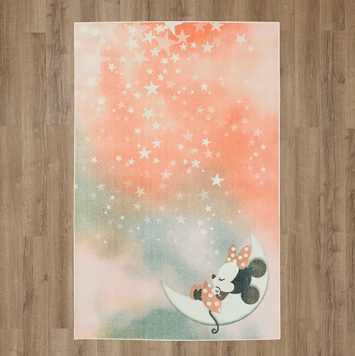 Kids Disney's Starry Dreams Minnie Mouse Pink 5' x 8' Rug