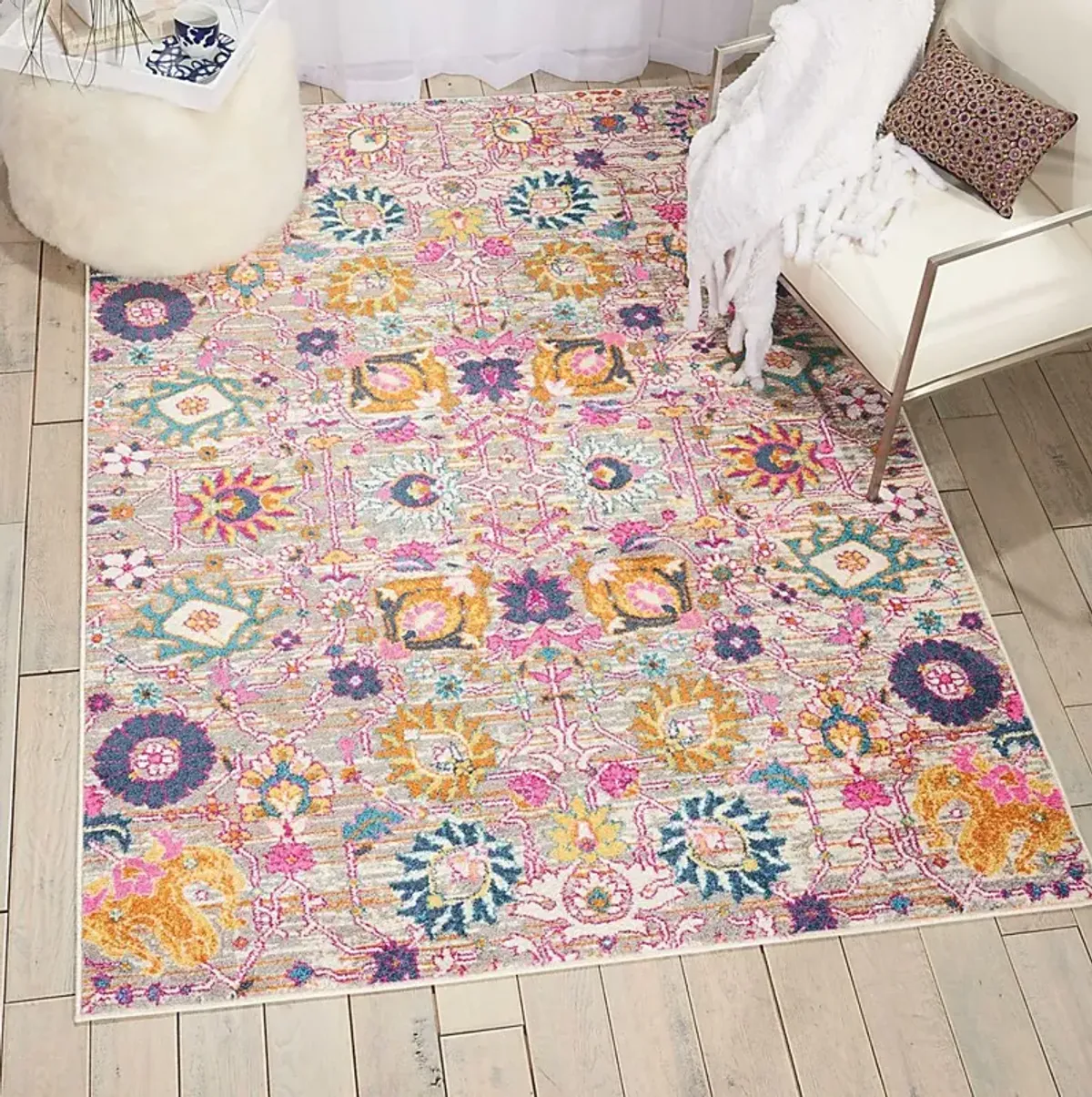 Kids Verenna Pink 4' x 6' Rug