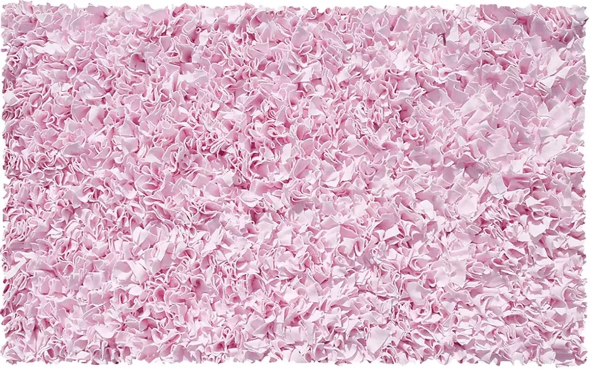 Kids Fuzzy Clouds Pink 5' x 8' Rug