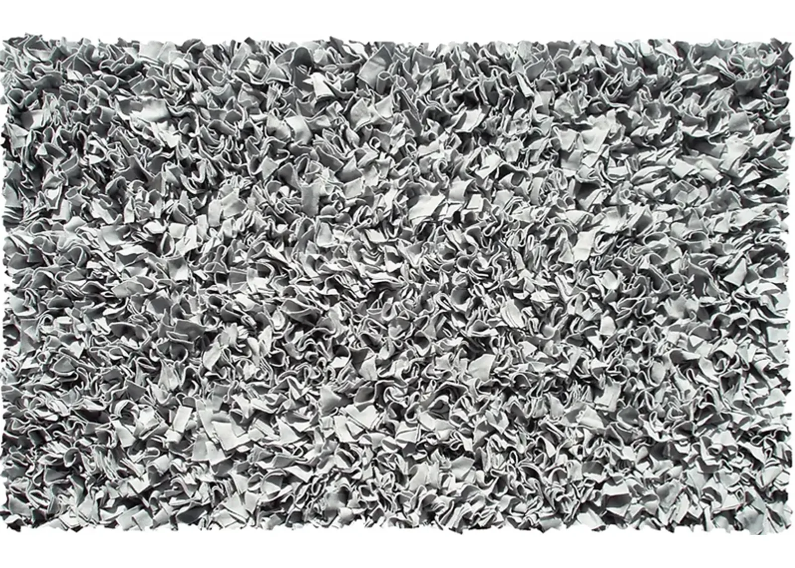 Kids Fuzzy Clouds Silver 5' x 8' Rug