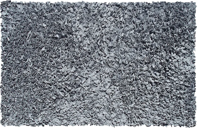 Kids Fuzzy Clouds Gray 3' x 5' Rug