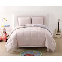 Kids Boyette Blush/Lavender 3 Pc Full/Queen Comforter Set