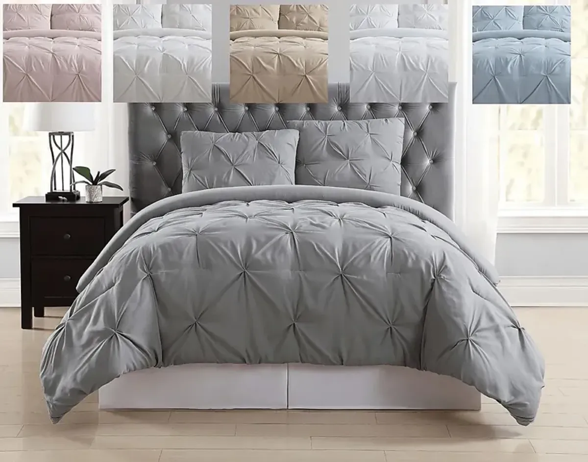 Kids Soft Waves Gray 3 Pc Full/Queen Comforter Set