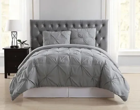 Kids Soft Waves Gray 3 Pc Full/Queen Comforter Set