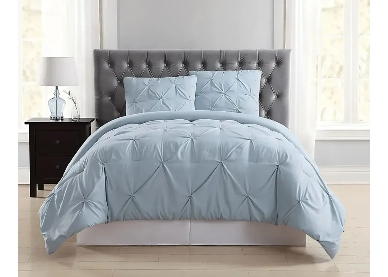 Kids Soft Waves Light Blue 3 Pc Full/Queen Comforter Set