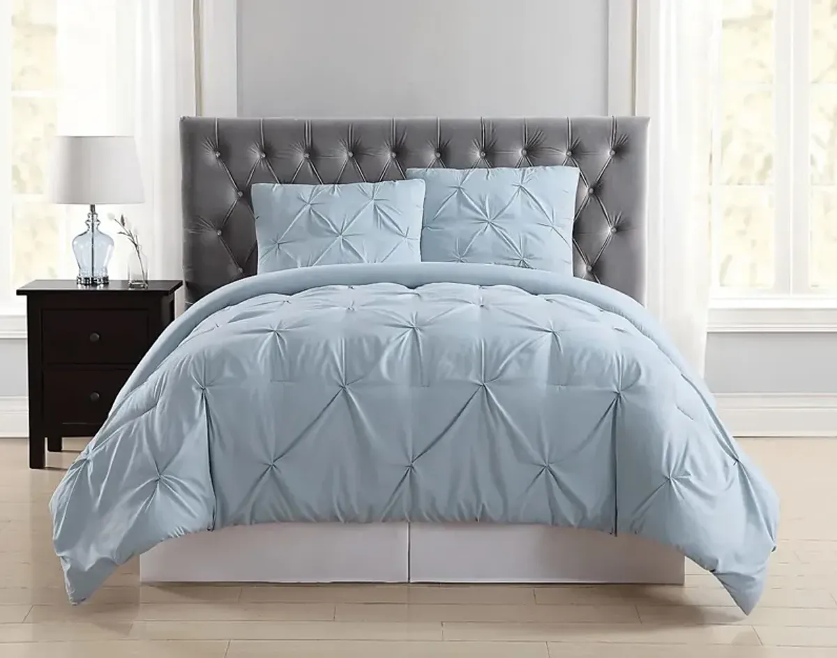 Kids Soft Waves Light Blue 3 Pc Full/Queen Comforter Set