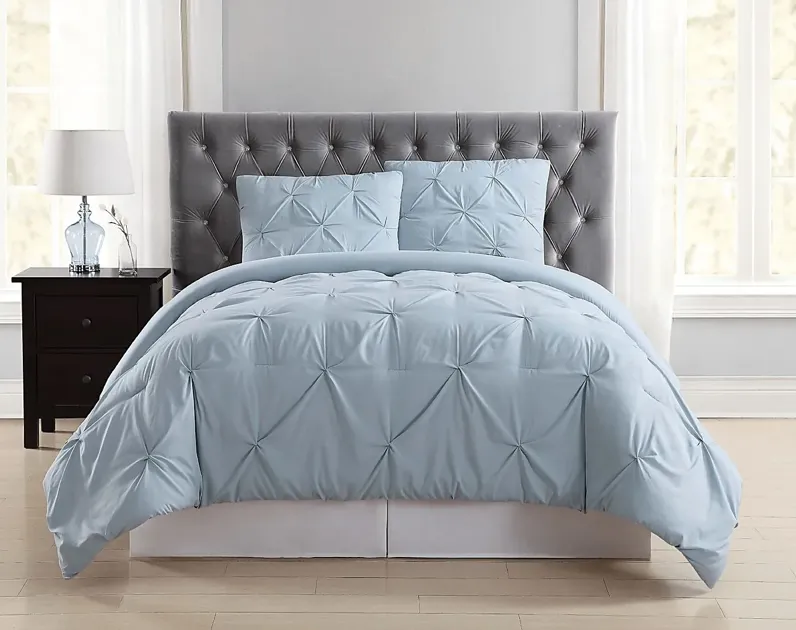 Kids Soft Waves Light Blue 3 Pc Full/Queen Comforter Set