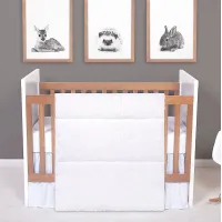 Syden White 3 Pc Baby Bedding Set