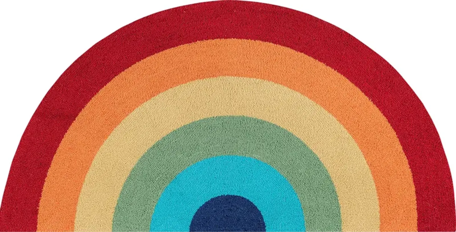 Kids Rainbow Hues Red 2'6 x 5' Rug