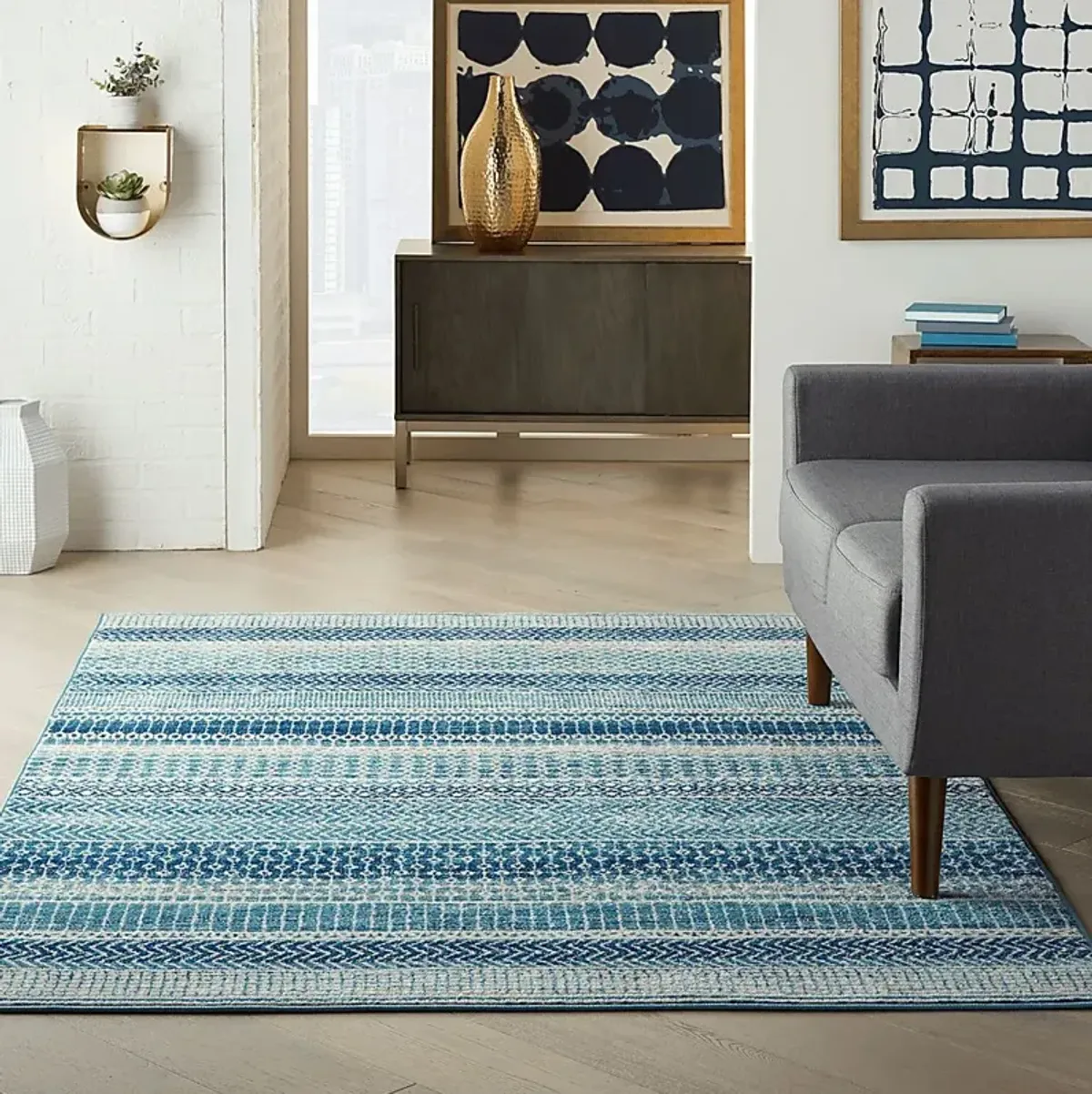 Kids Azurine Navy 4' x 6' Rug